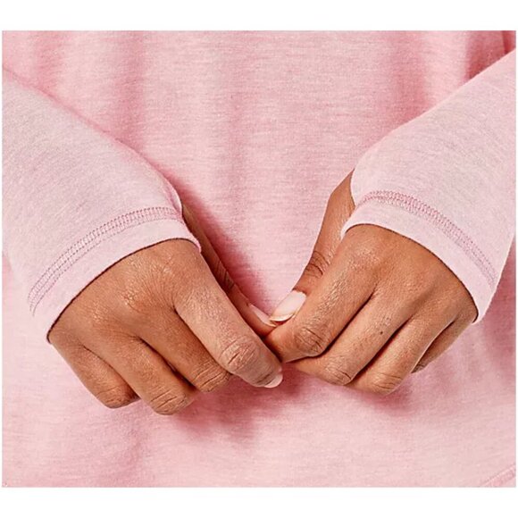 Susan Graver Ash Grey SG Sport Cloud 9 Jersey Knit Raglan- Sleeve Top Size XL - Picture 5 of 7